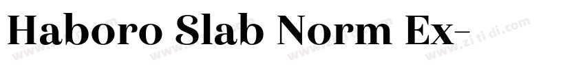 Haboro Slab Norm Ex字体转换